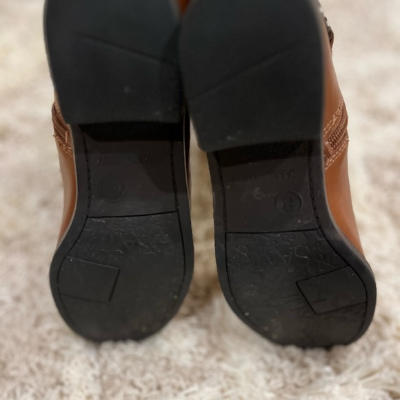 Sammy & Libby camel brown knee high riding boots with spurs - size 8 - Picture 7 of 9